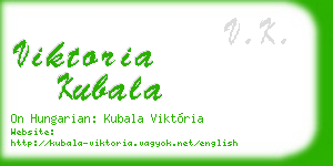 viktoria kubala business card